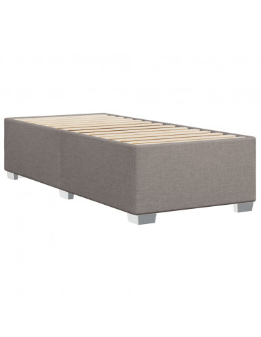 Giroletto a Molle con Materasso Tortora 90x190 cm in Tessuto