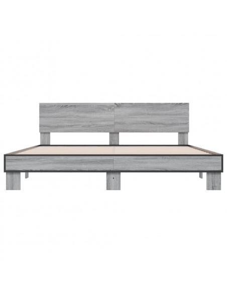 Giroletto Grigio Sonoma 200x200 cm in Legno Multistrato Metallo