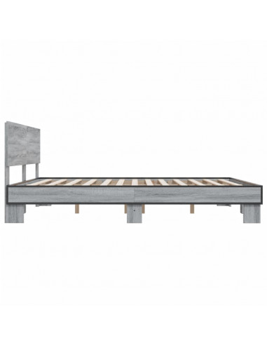 Giroletto Grigio Sonoma 200x200 cm in Legno Multistrato Metallo