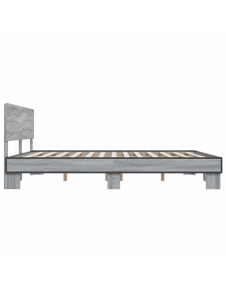 Giroletto Grigio Sonoma 200x200 cm in Legno Multistrato Metallo