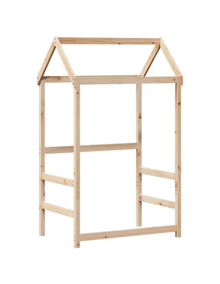 Set Dormeuse e Panca con Tetto 80x200cm Legno Massello di Pino