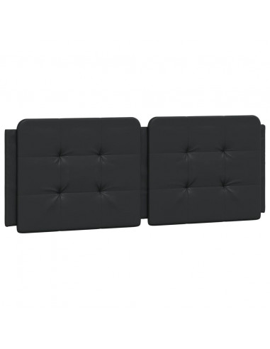 Giroletto con Luci LED Nero 120x200 cm in Similpelle