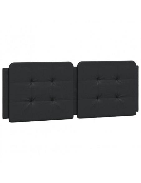 Giroletto con Luci LED Nero 120x200 cm in Similpelle