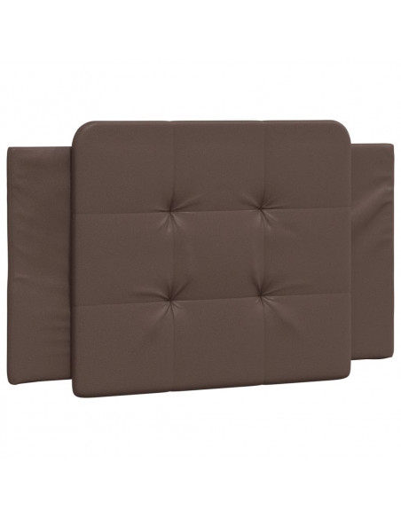 Giroletto con Testiera Marrone 90x200 cm in Similpelle