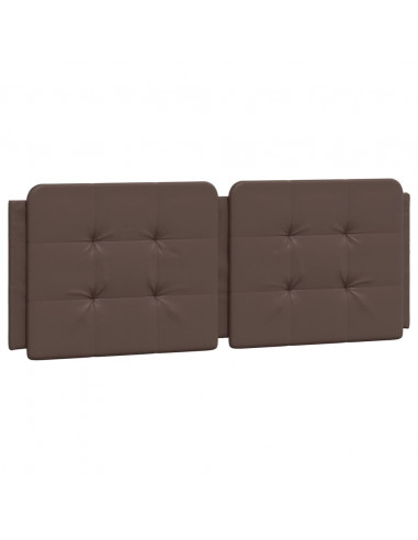 Letto con Materasso Marrone 120x200cm in Similpelle