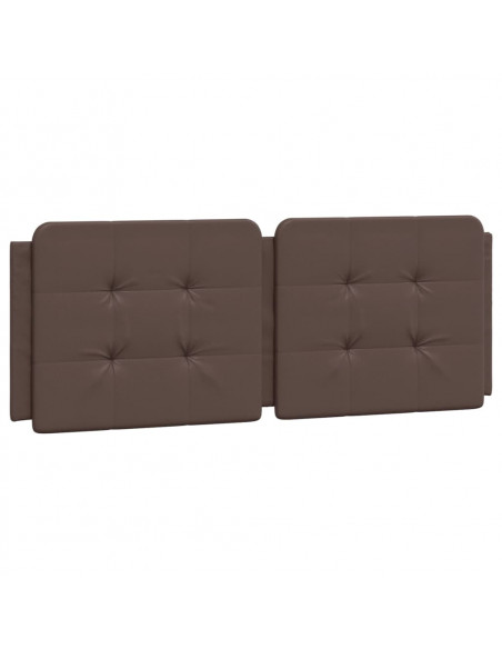 Letto con Materasso Marrone 120x200cm in Similpelle