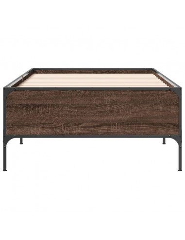 Giroletto Rovere Marrone 90x200 cm Legno Multistrato e Metallo