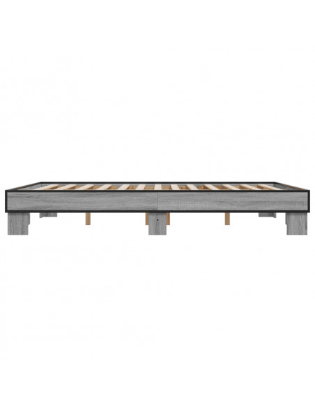 Giroletto Grigio Sonoma 150x200 cm in Legno Multistrato Metallo