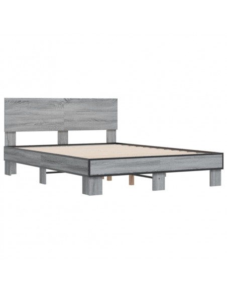 Giroletto Grigio Sonoma 120x200 cm in Legno Multistrato Metallo