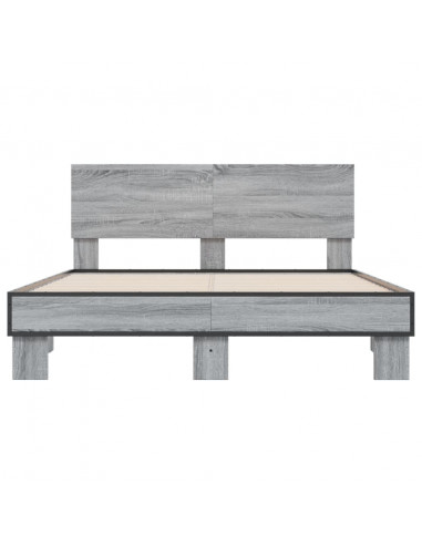 Giroletto Grigio Sonoma 120x200 cm in Legno Multistrato Metallo