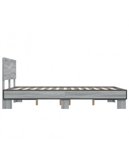 Giroletto Grigio Sonoma 120x200 cm in Legno Multistrato Metallo