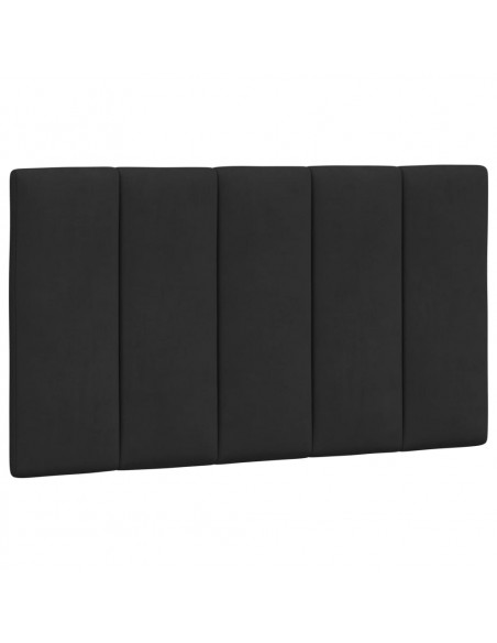 Letto con Materasso Nero 90x190 cm in Velluto