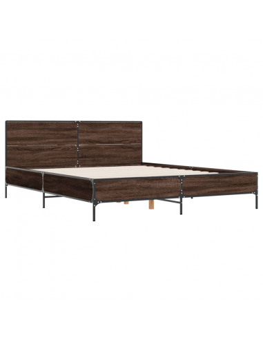 Giroletto Rovere Marrone 140x190cm in Legno Multistrato Metallo