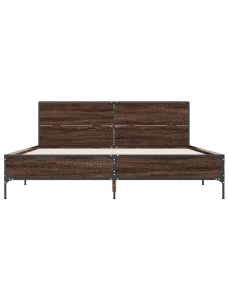Giroletto Rovere Marrone 140x190cm in Legno Multistrato Metallo