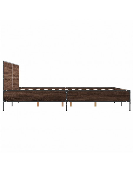 Giroletto Rovere Marrone 140x190cm in Legno Multistrato Metallo
