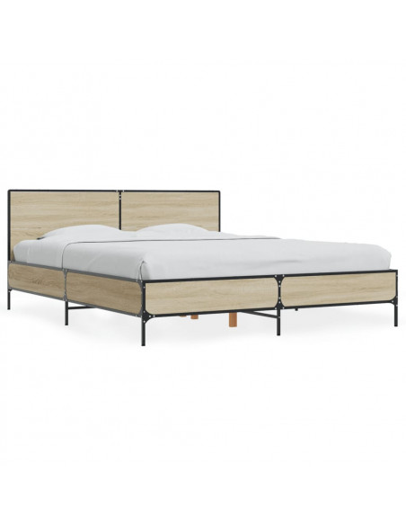 Giroletto Rovere Sonoma 150x200 cm in Legno Multistrato Metallo