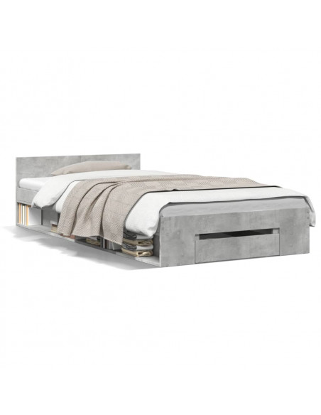 Giroletto Cassetto Grigio Cemento 100x200 cm Legno Multistrato