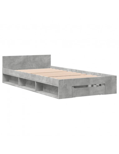 Giroletto Cassetto Grigio Cemento 100x200 cm Legno Multistrato
