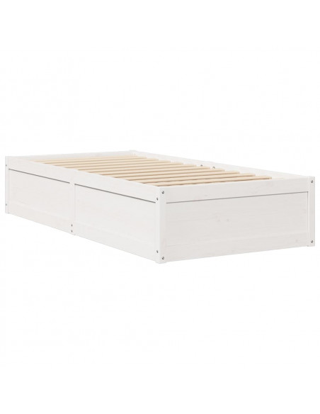 Giroletto Bianco 90x200 cm in Legno Massello di Pino