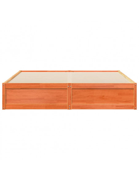 Giroletto Marrone Cera 180x200 cm in Legno Massello di Pino