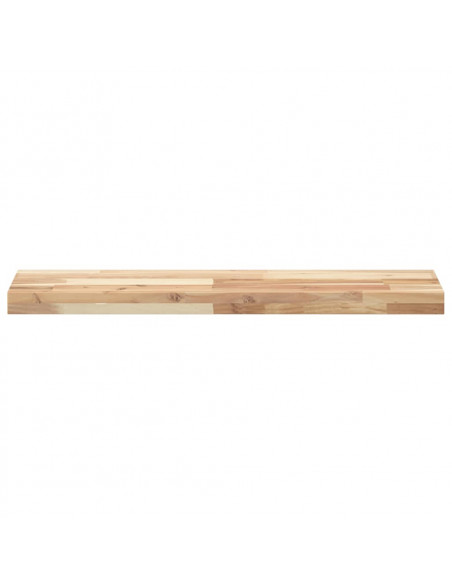 Mensole da Parete 2 pz 80x20x4 cm Legno Acacia Non Trattato