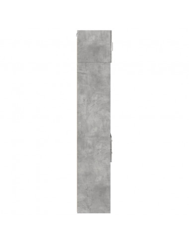 Mobile Sottile Grigio Cemento 45x42,5x225 cm in Truciolato