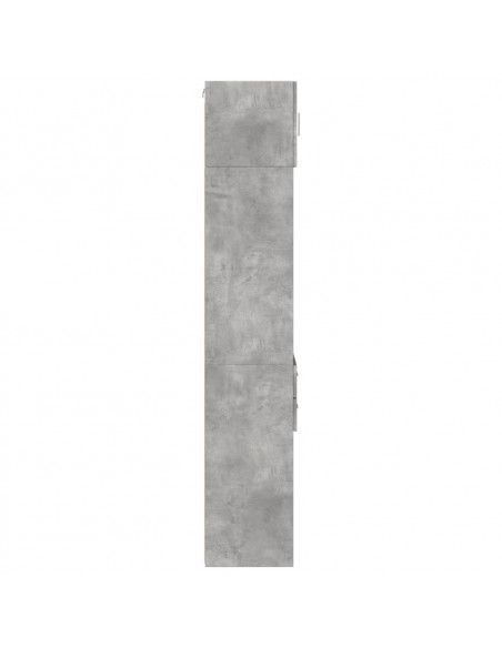 Mobile Sottile Grigio Cemento 45x42,5x225 cm in Truciolato