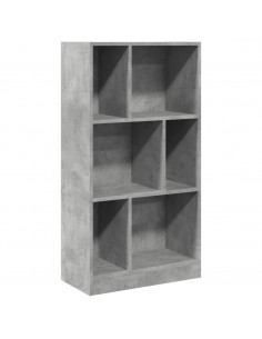 Libreria Grigio Cemento 57x28,5x107,5 cm in Legno Multistrato 2