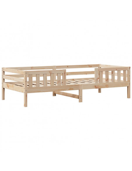 Giroletto con Panca e Tetto 75x190 cm in Legno Massello di Pino