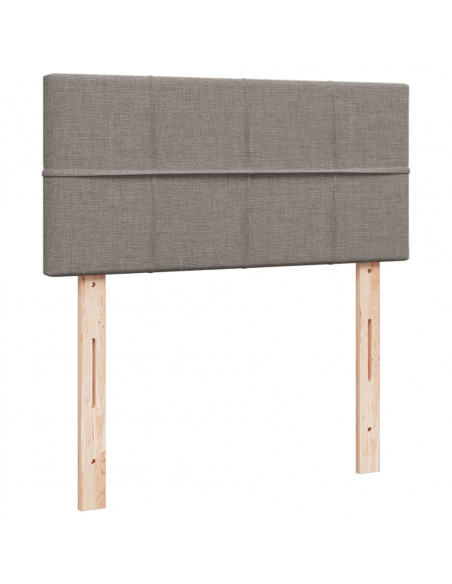 Giroletto a Molle con Materasso Tortora 100x200 cm in Tessuto