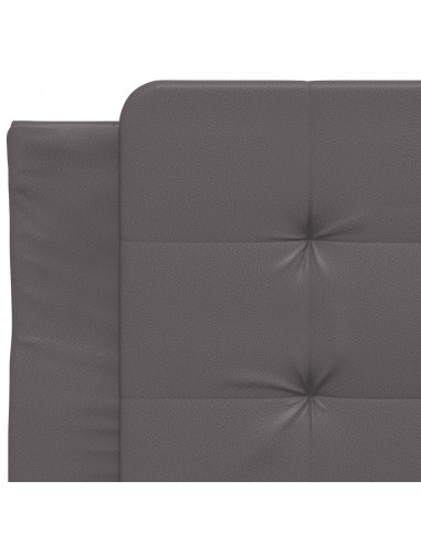 Giroletto con Testiera Crema 90x190 cm in Similpelle