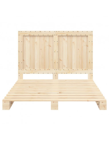 Giroletto con Testiera 140x200 cm in Legno Massello di Pino