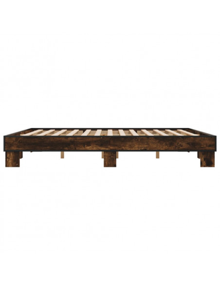 Giroletto Rovere Fumo 160x200 cm in Legno Multistrato Metallo