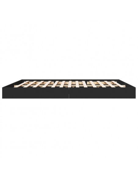 Giroletto Nero 180x200 cm in Legno Multistrato