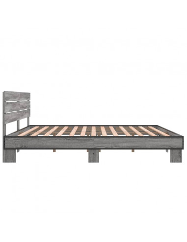 Giroletto Grigio Sonoma 200x200 cm in Legno Multistrato Metallo