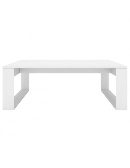 Tavolino da Salotto Bianco 100x100x35 cm in Legno Multistrato