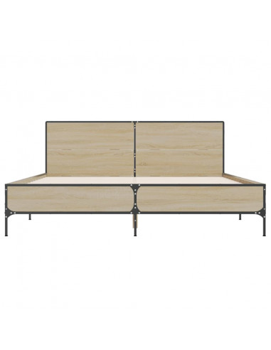 Giroletto Rovere Sonoma 135x190 cm in Legno Multistrato Metallo