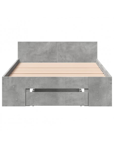Giroletto Cassetto Grigio Cemento 90x200 cm Legno Multistrato
