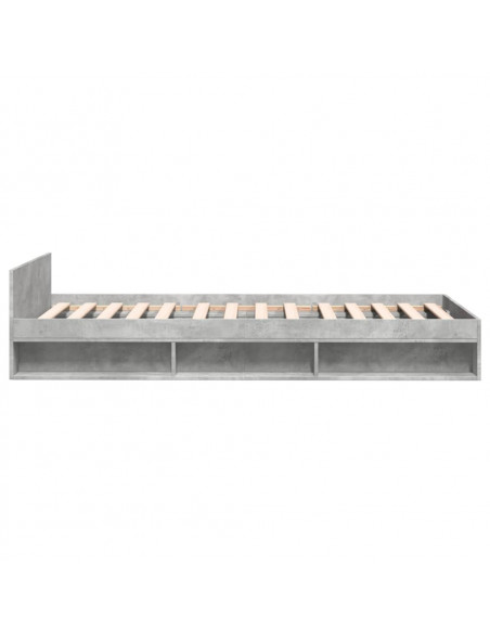 Giroletto Cassetto Grigio Cemento 90x200 cm Legno Multistrato