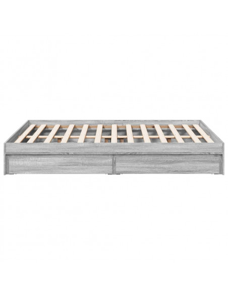 Giroletto Cassetti Grigio Sonoma 120x190 cm Legno Multistrato