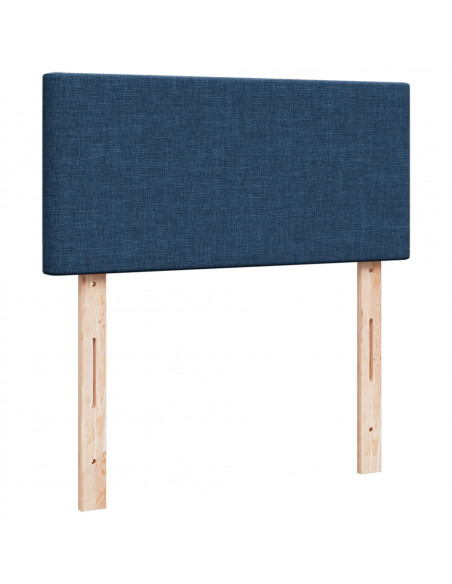Giroletto a Molle con Materasso Blu 100x200 cm in Tessuto