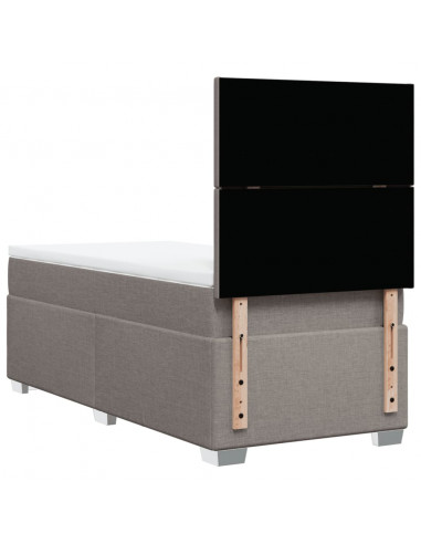 Giroletto a Molle con Materasso Tortora 80x200 cm inTessuto