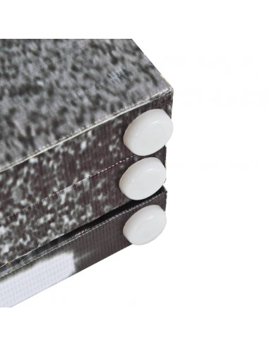 Paravento Pieghevole 160x170 cm Stampa Bus Londra Bianco e Nero