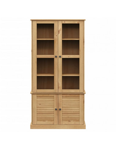 Vetrina VIGO 85x35x170 cm in Legno Massello di Pino