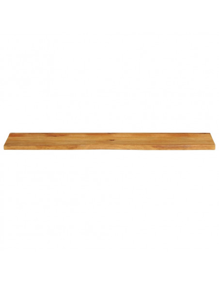 Piano Tavolo Bordi Vivi 160x30x3,8cm in Legno Massello di Mango