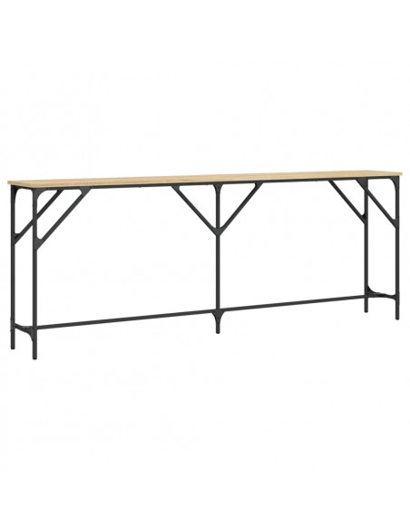 Tavolo Consolle Rovere Sonoma 200x29x75 cm in Legno Multistrato