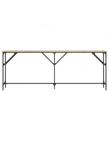 Tavolo Consolle Rovere Sonoma 200x29x75 cm in Legno Multistrato