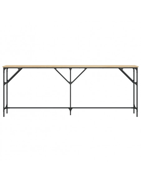 Tavolo Consolle Rovere Sonoma 200x29x75 cm in Legno Multistrato