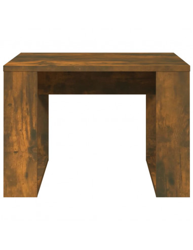 Tavolino Rovere Fumo 50x50x35 cm in Legno Multistrato