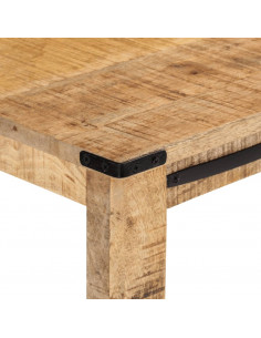 Tavolo Consolle 100x35x75 cm in Legno Massello di Mango 2
